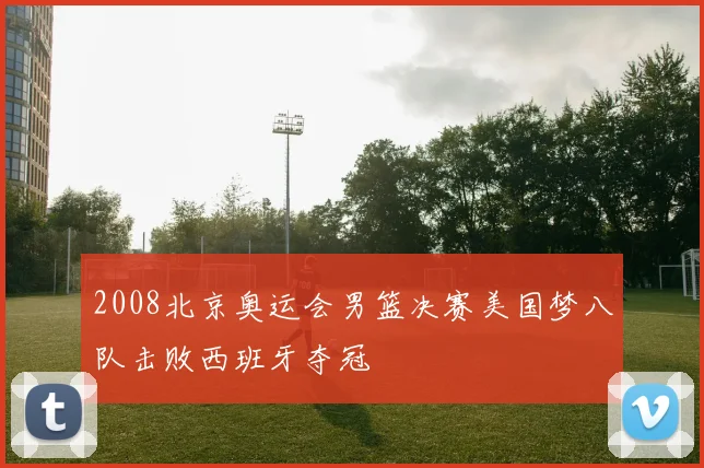 2008北京奥运会男篮决赛美国梦八队击败西班牙夺冠